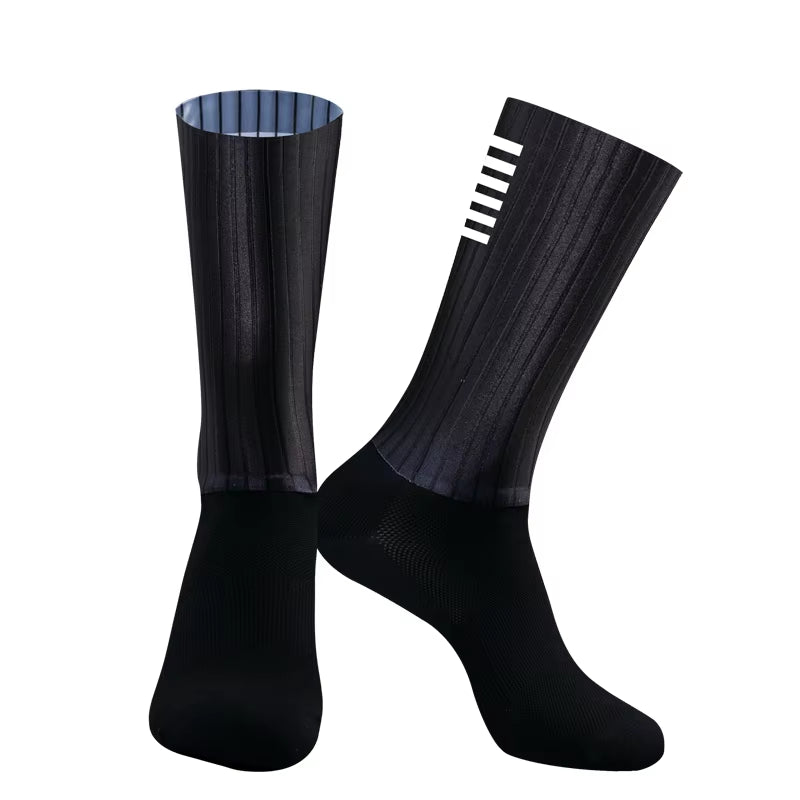 Silicone Cycling Aero Socks anti Socks Slip Men Bicycle Sport Running Bike Socks
